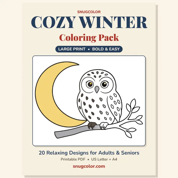 Cozy Winter Coloring Pack cover