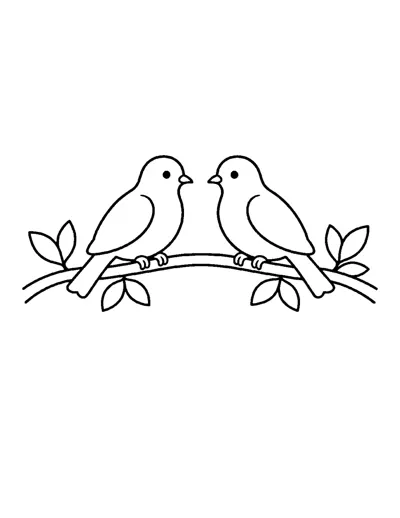 Mourning Dove Coloring Page: free printable line art